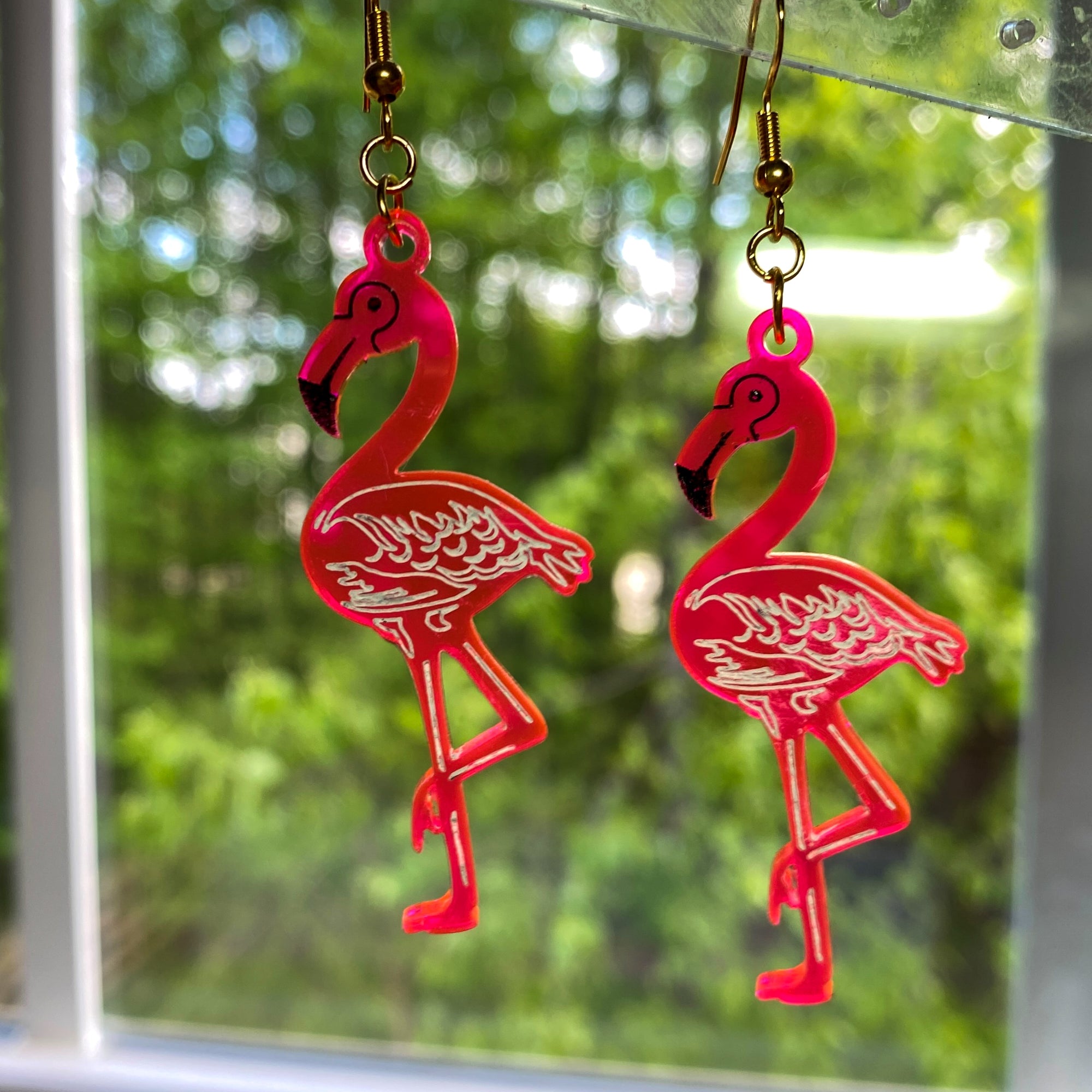 Bonsny Acrylic Pink Flamingo Earrings Dangle Drop Birds Animals Charms  Decorations For Women Friends Gifts Novelty Jewelry - AliExpress