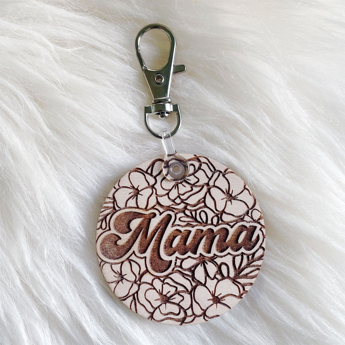 Floral Mama Keychain – Glowforge Shop