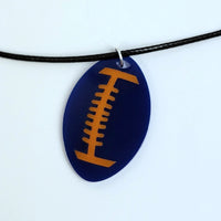 Football Two-Color Acrylic Earrings and Pendant