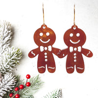 Gingerbread Man and Woman Dangle and Stud Earring Set