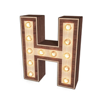 Light-up Marquee Letter Display "H"