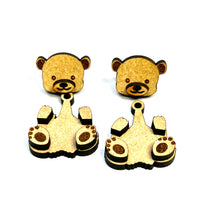 Hanging Teddy Bear Earrings