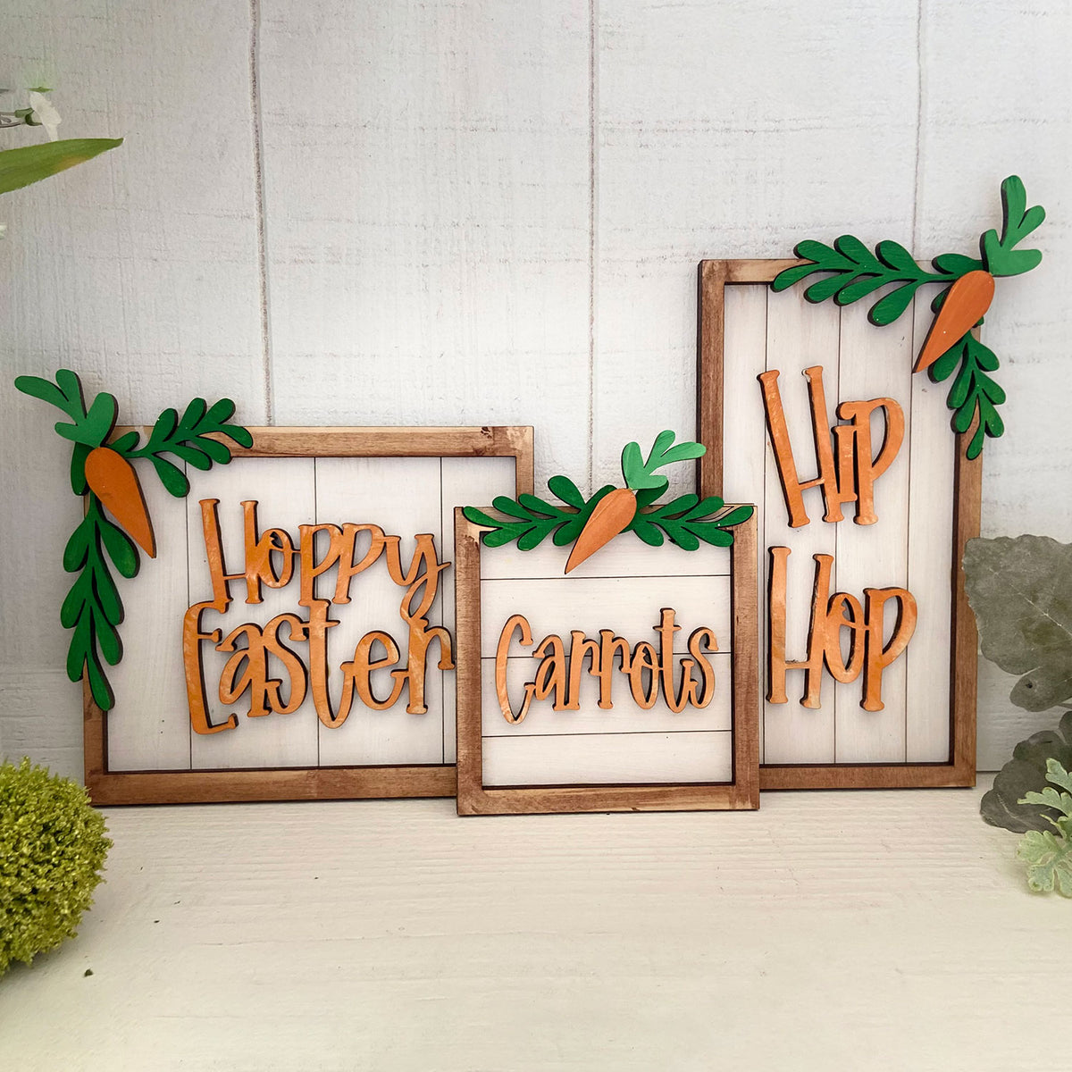 Hoppy Easter Bunny Carrot Patch Sign (Set of 3) – Glowforge Shop