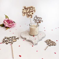 Happy Galentine's Day Cake and Cupcake Toppers (Set of 5)