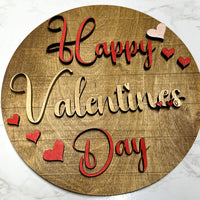 Happy Valentines Day Round Sign