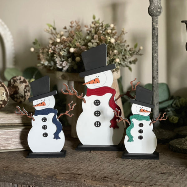 Happy Snowmen Shelf Sitters (Set of 3) Shop