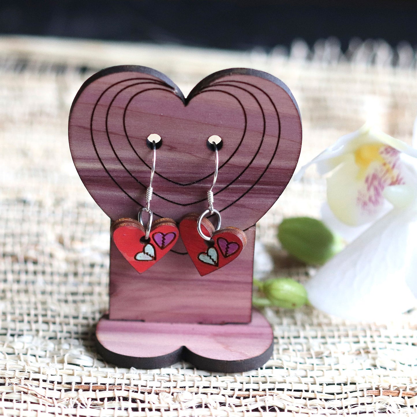 Heart Shaped Earring Display Stands