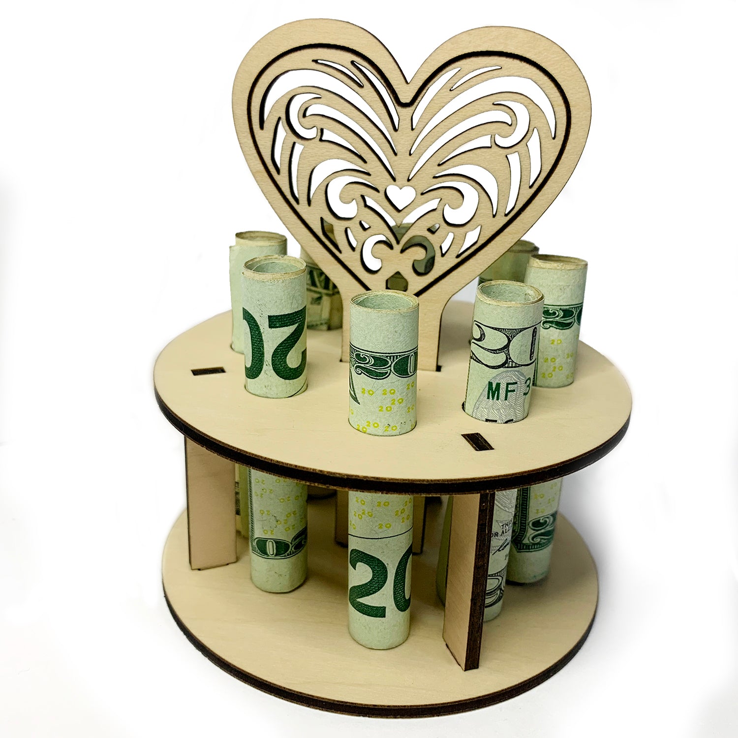 Heart-Shaped Money Holder – Glowforge Shop