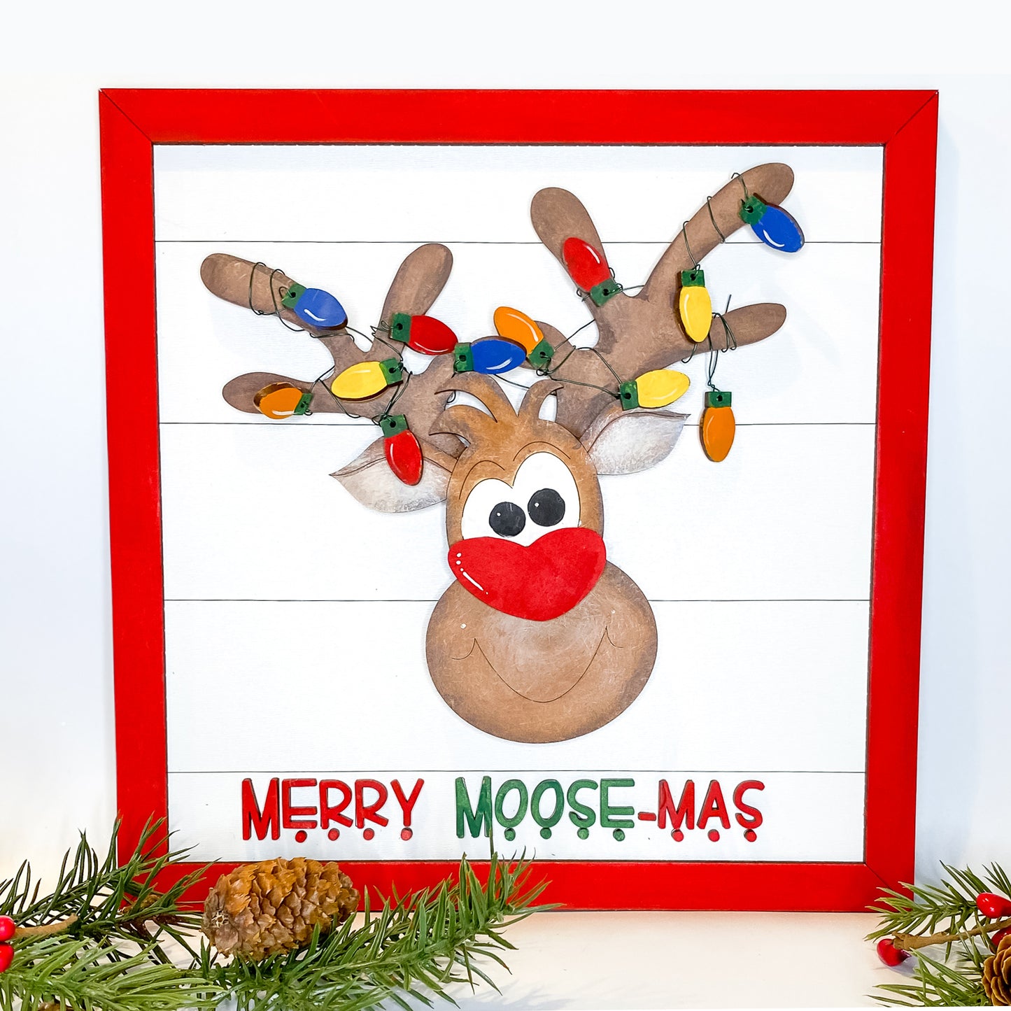 Merry Moose-mas Sign