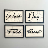 Laundry Room Signs (set of 4)