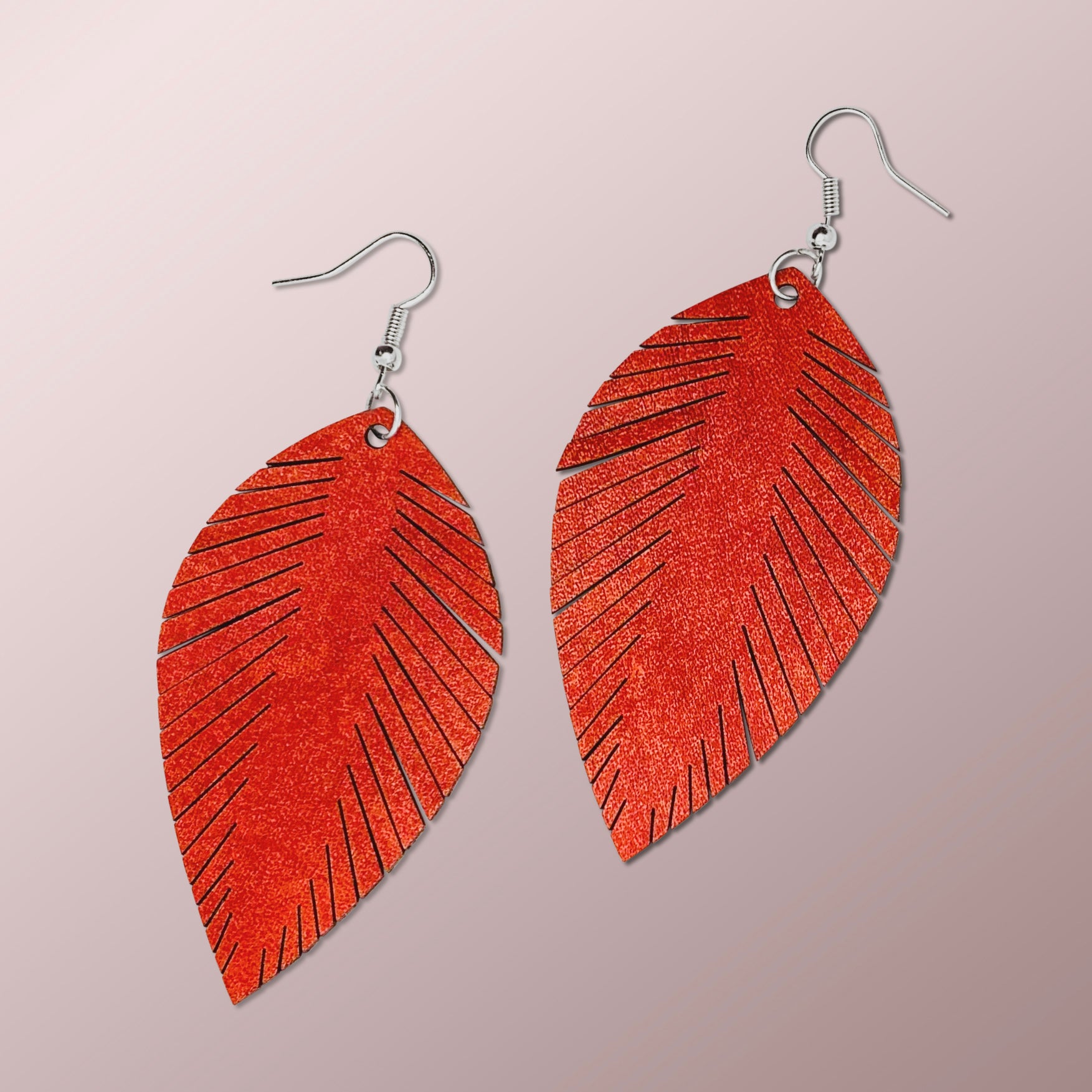 Sports Leather Earrings – Feather Leather Designs