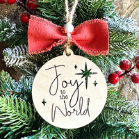 Joy To The World Christmas Ornament