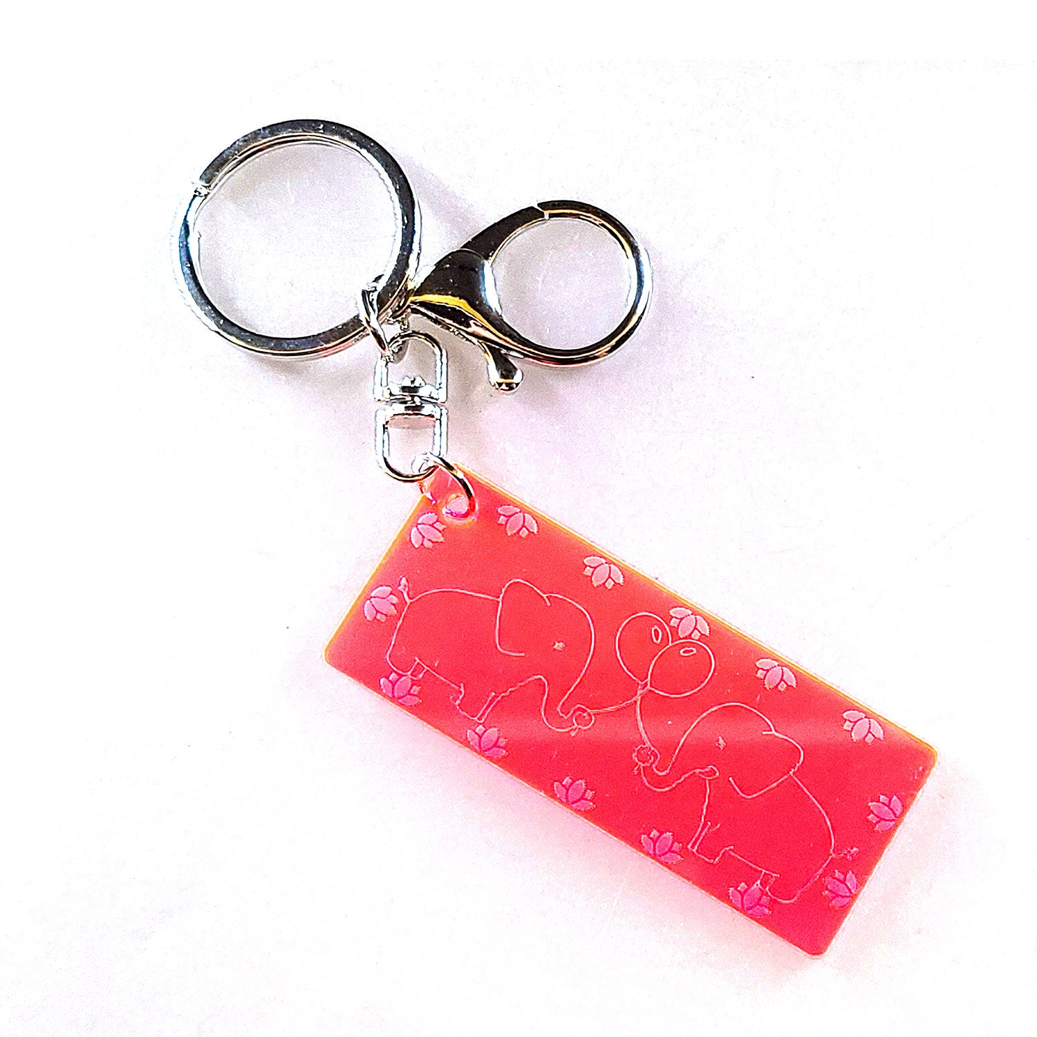 Kawaii Elephant Rectangular Keychains – Glowforge Shop