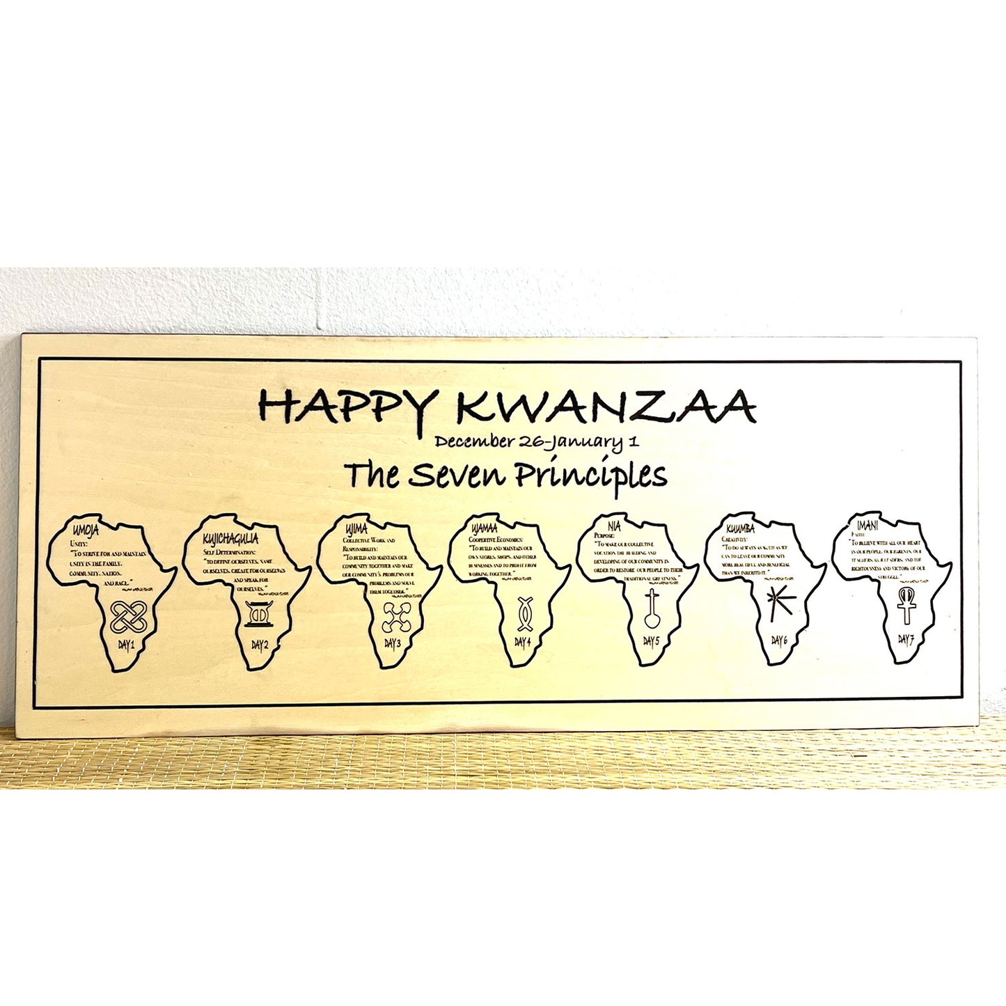 Kwanzaa Sign Plaque