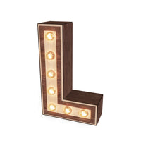 Light-up Marquee Letter Display "L"