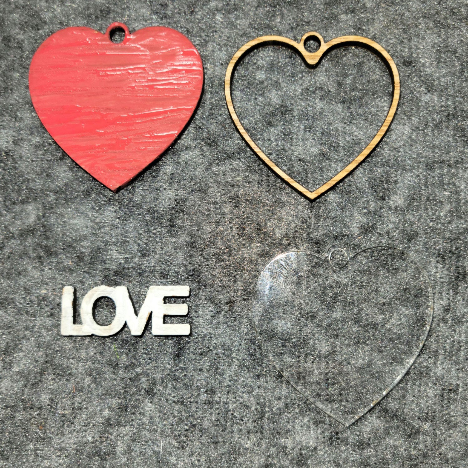 Love Heart Keychain – Glowforge Shop