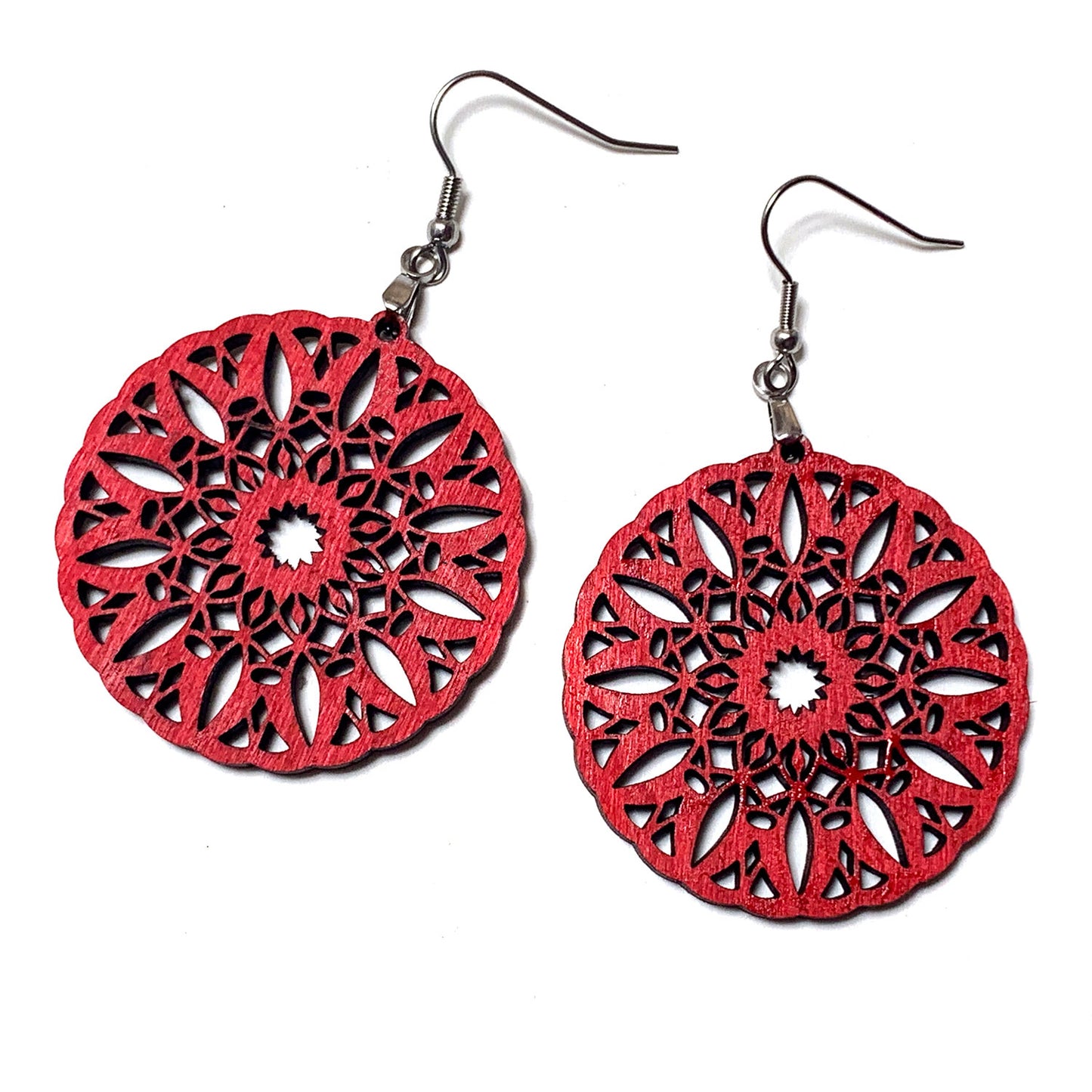 Lace Mandala Earrings Version 2