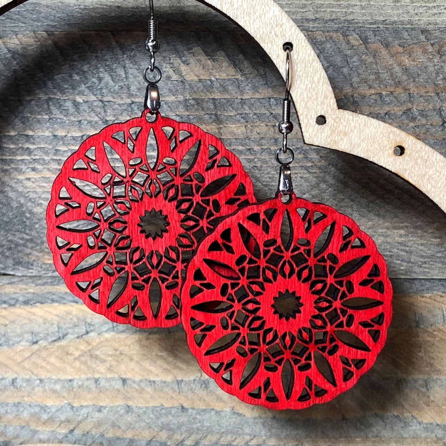 Lace Mandala Earrings Version 2