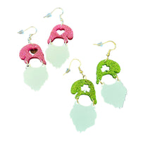 Layered Holiday Gnome Dangle Earrings (Set of 2)