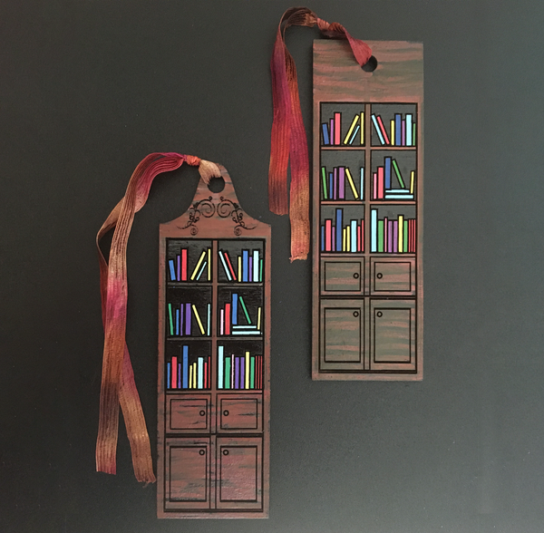 Library Bookshelf Bookcase Bookmark (Set of 2) – Glowforge Shop