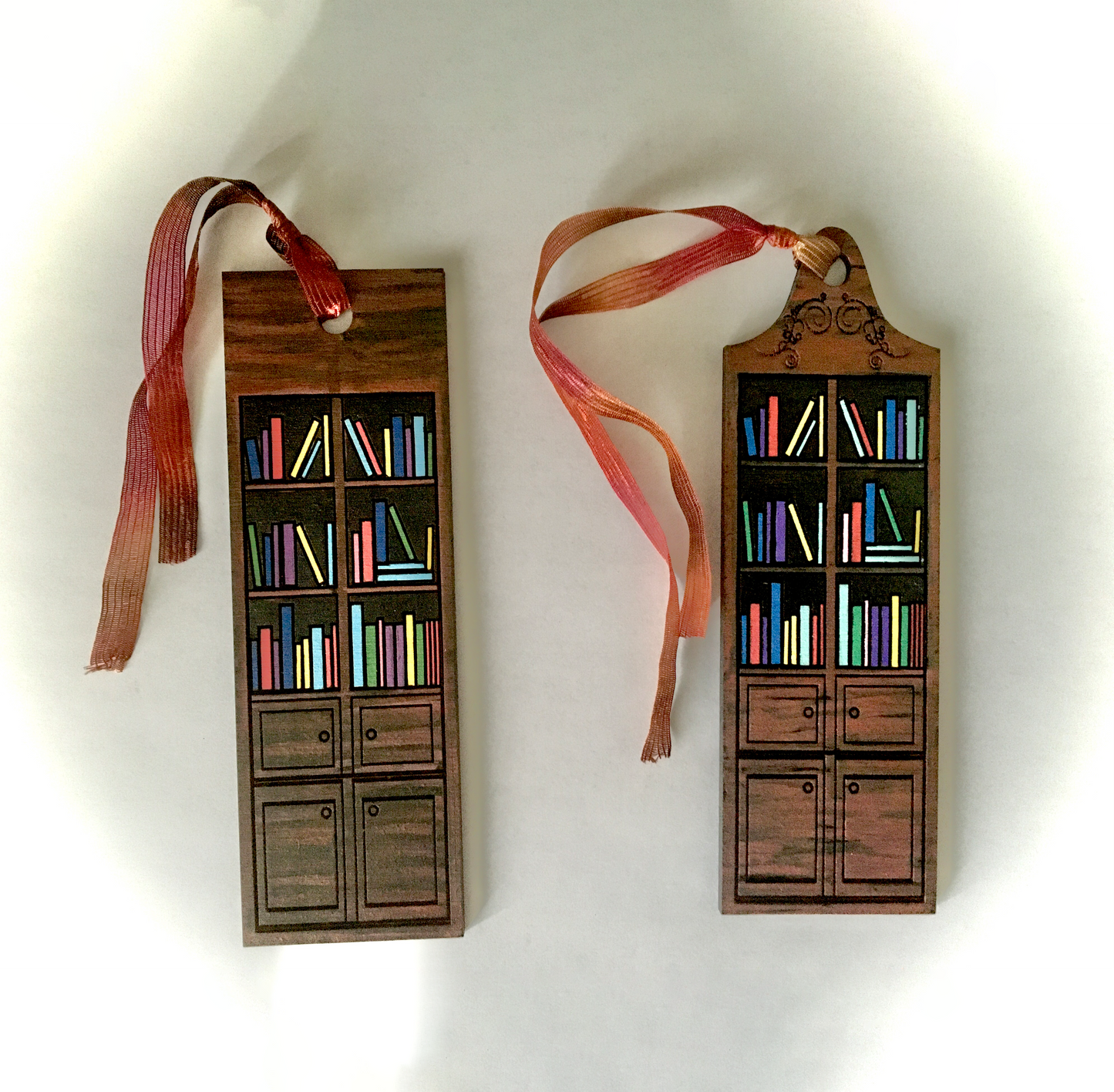 Library Bookshelf Bookcase Bookmark (Set of 2)