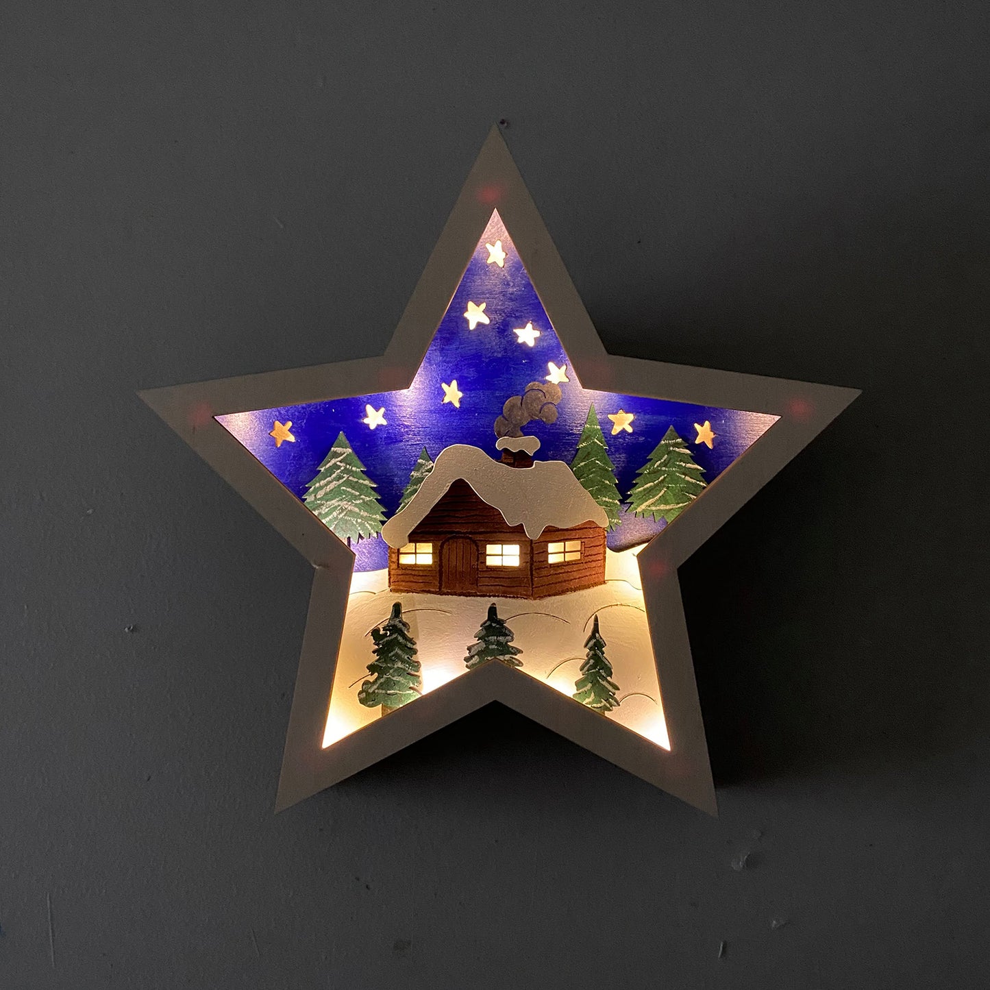 Lighted German Christmas Star