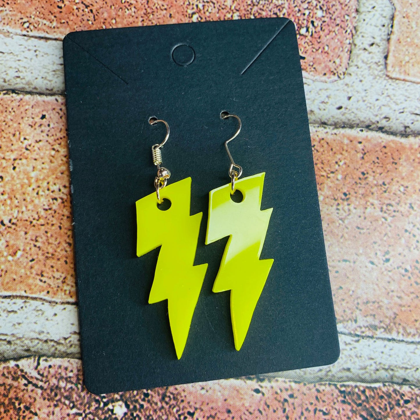 Lightning Bolt Electric Dangle Earrings