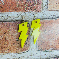 Lightning Bolt Electric Dangle Earrings