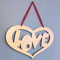 Love Lives Inside Your Heart Wall Sign