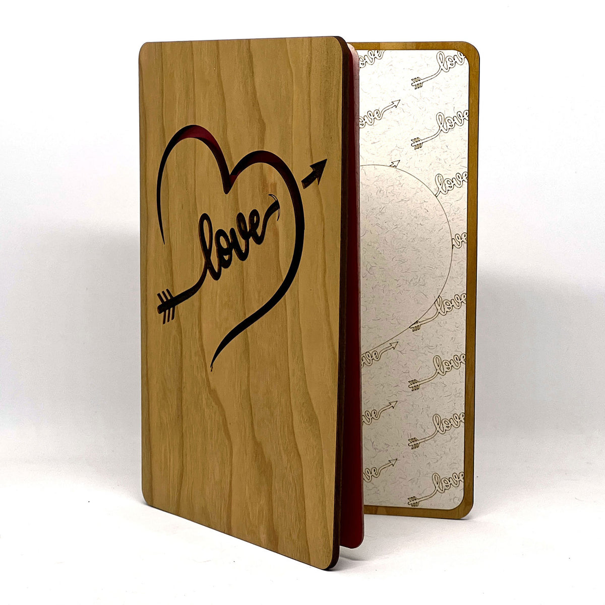 Love Heart Personalized Greeting Card – Glowforge Shop