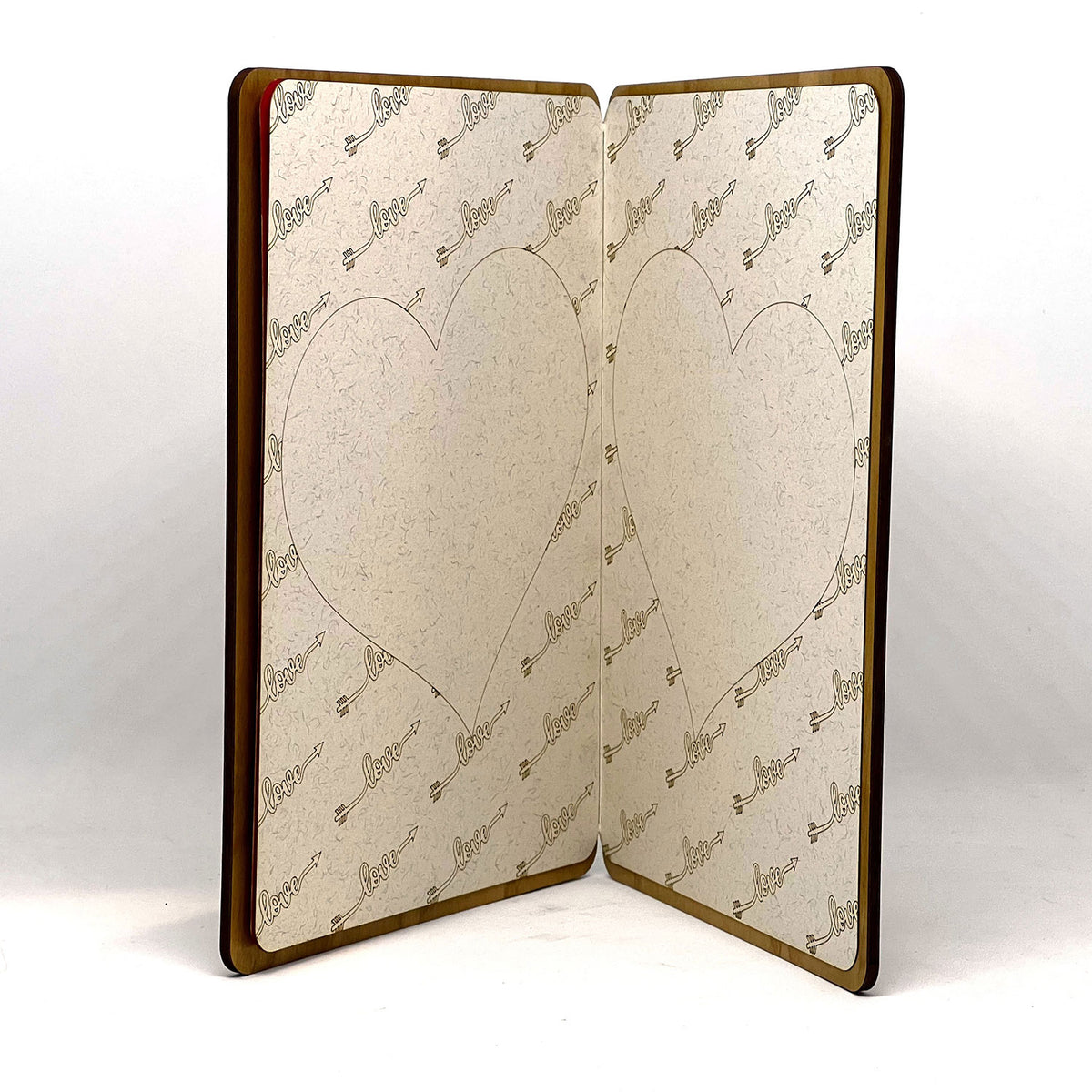 Love Heart Personalized Greeting Card – Glowforge Shop