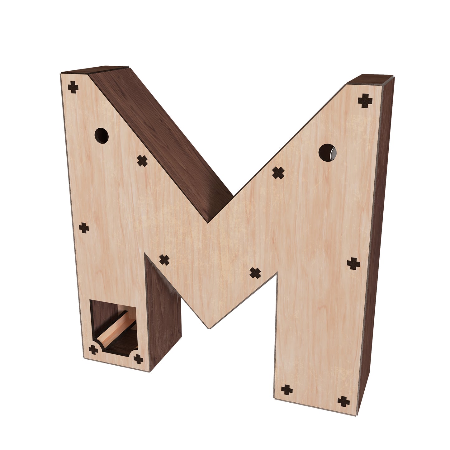 Light-up Marquee Letter Display "M"