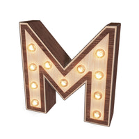 Light-up Marquee Letter Display "M"