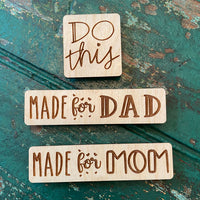 Made for Mom - Made for Dad - To Do Magnet (Set of 3)