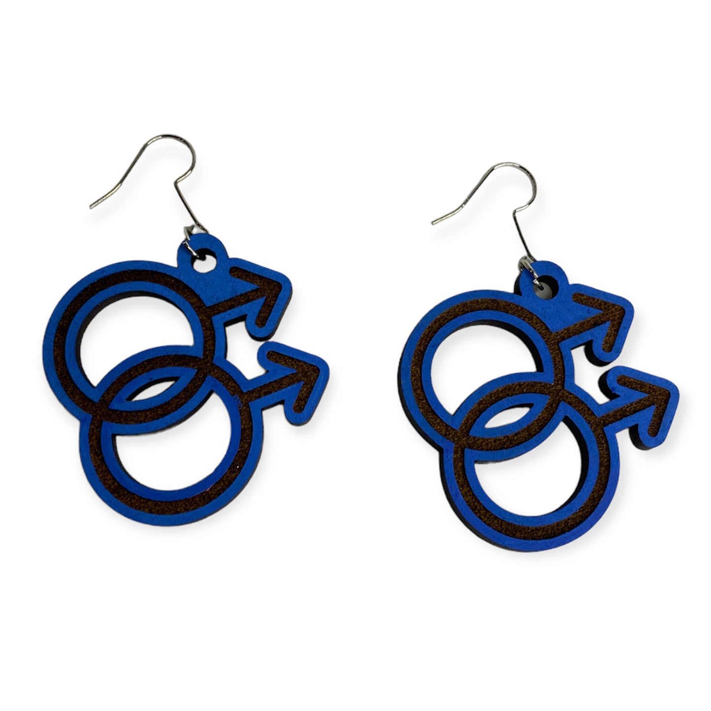 Male Gender Symbol Pride Dangle Earrings
