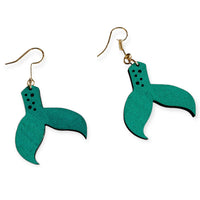 Mermaid Tail Bubble Fin Dangle Earrings