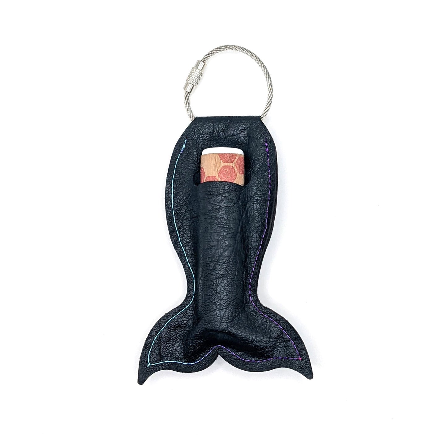 Mermaid Tail Lip Balm Holder Keychain