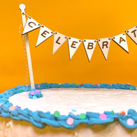 Mini Cake Topper Banner Alphabet Version 1
