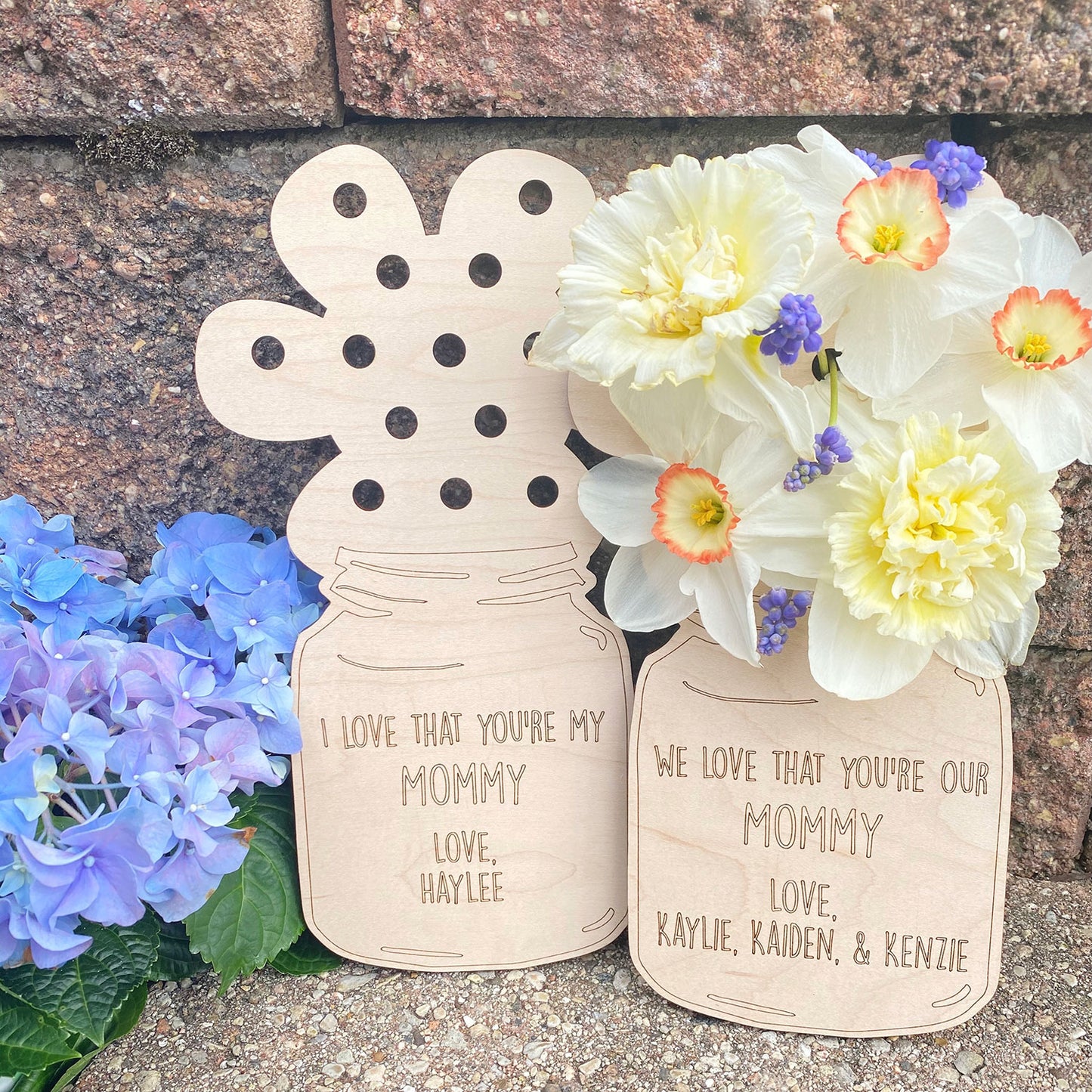 Mother's Day Mason Jar Flower Holder Craft for Kids - Special Gift for Mom (Set of 3)