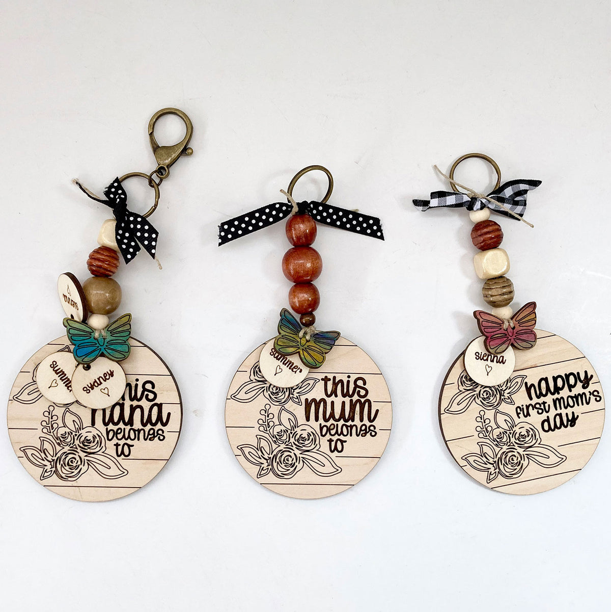 Key Rings For Mom Mother's Day Personalized Keyrings (Set of 14) – Glowforge Shop