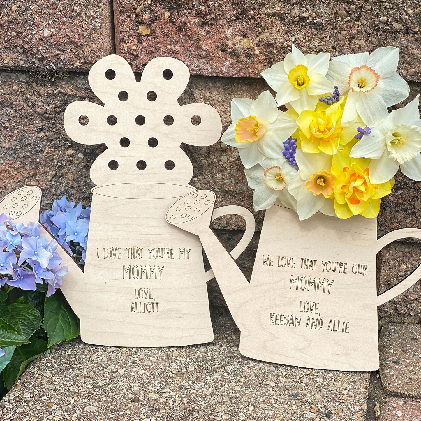 Mother's Day Sprinkling Can Flower Holder Craft for Kids - Special Gift for Mom (Set of 3)