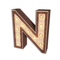Light-up Marquee Letter Display "N"