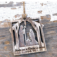 Nativity Scene Christmas Ornament