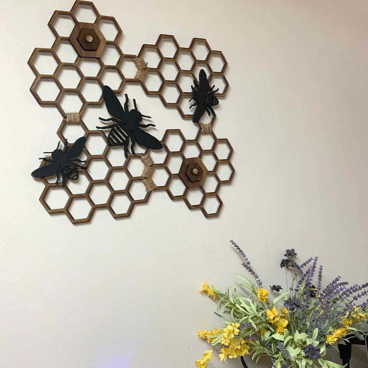 Therwen 6 Bee Decor Inspirational Metal Wall Art Bee Kind Humble Wall Art  Honeycomb Decor Bee Black Decor Bee Decor Bee Gifts Honey Bee Decor for