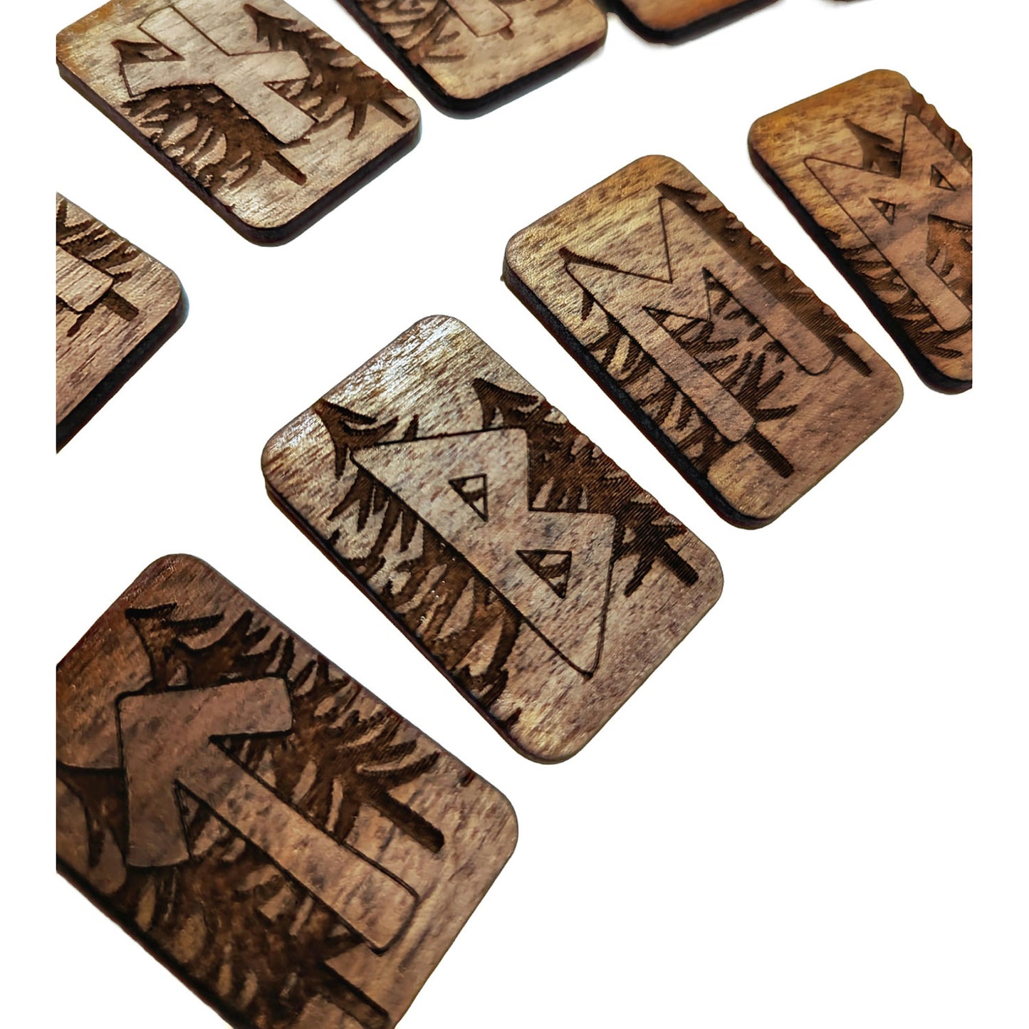Old Norse Elder Futhark Forest Viking Rune (Set of 25)