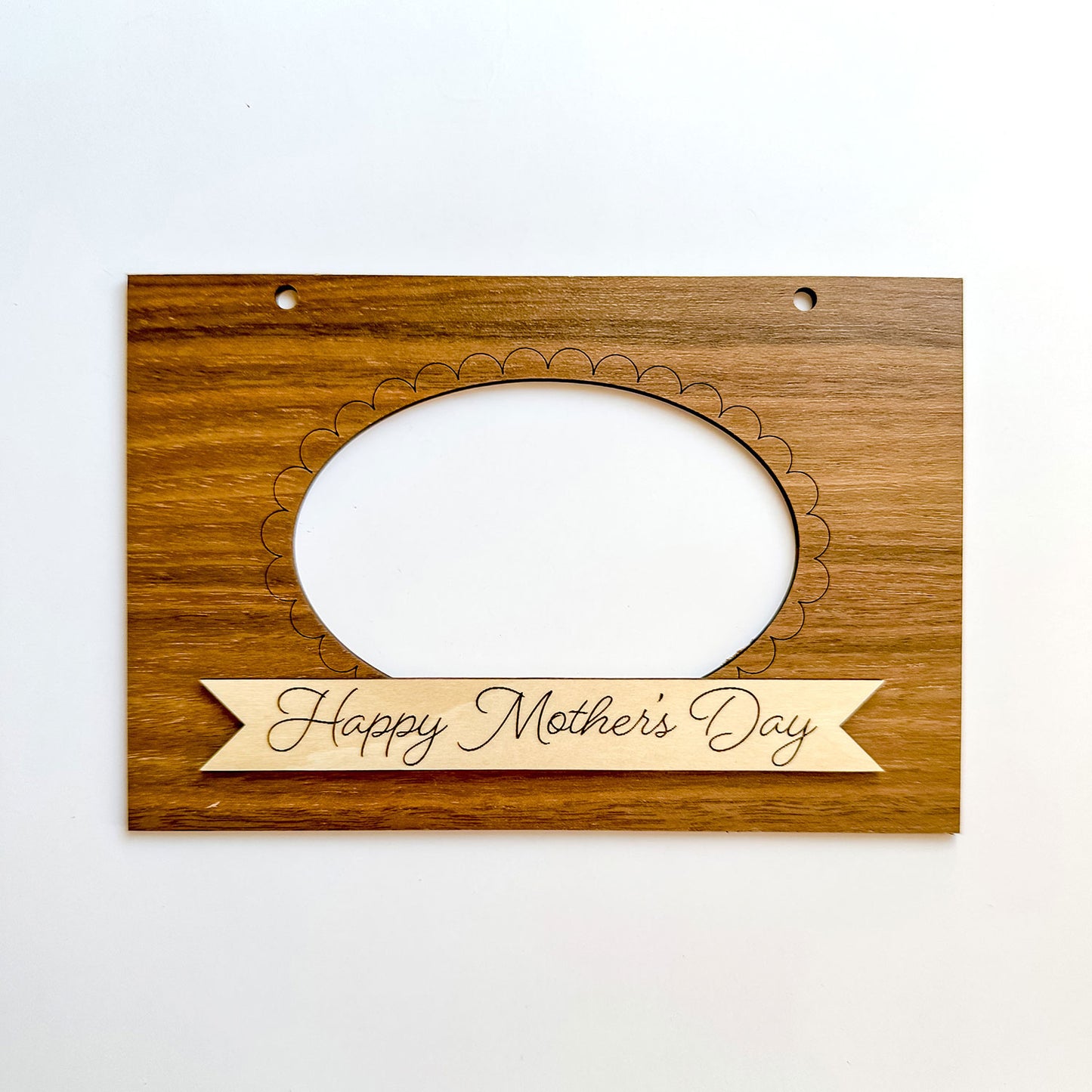 Oval-Framed Photo Album Cover - Happy Mother's Day Gift