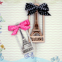 Paris France Eiffel Tower Bookmark Bag Tag or Christmas Ornament