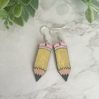 Pencil Earrings | Back to School Teacher Earrings