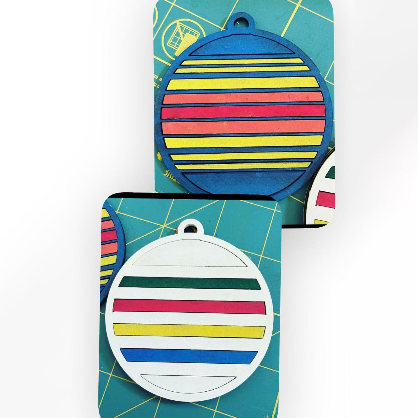 Pendleton Stripes Ornaments (Set of 4)