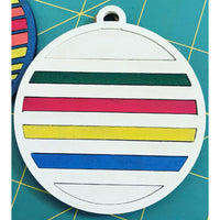 Pendleton Stripes Ornaments (Set of 4)